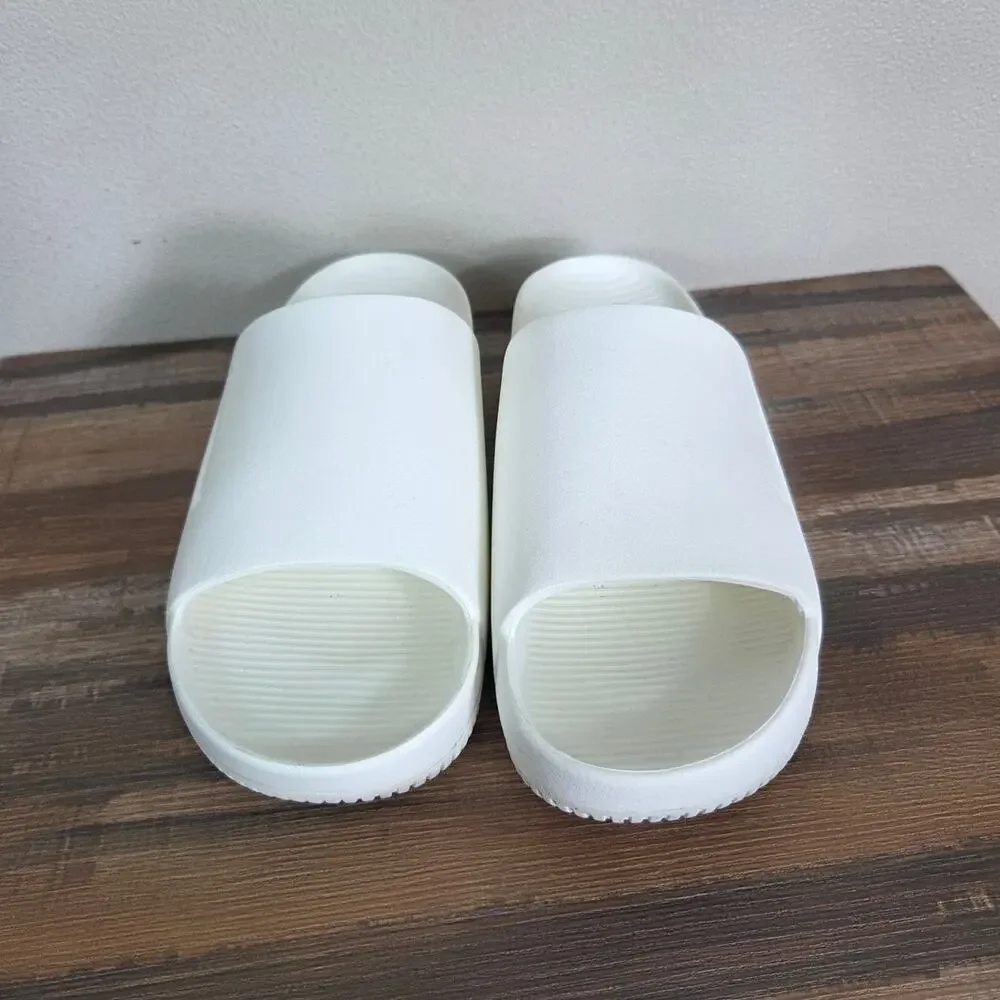 Nike Calm White Slide Sandals Size Men 7 Woman 8